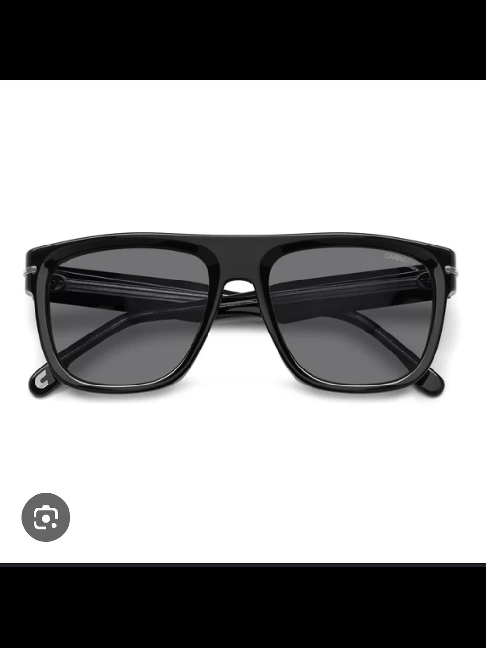Carrera Black Square Aviator Sunglasses